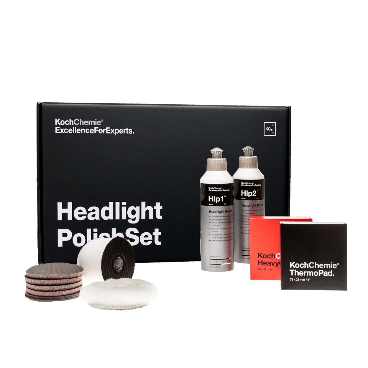 KOCH CHEMIE - HEADLIGHT POLISH SET
